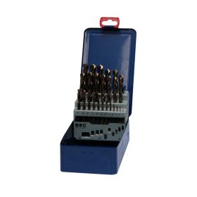   Bohrcraft csigafúró készlet HSS-E Co5 25r. 1,0-13,0/0,5 ME13 Metal-Box