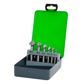   Berger kúpsüllyesztő készlet 90° három vágóélű HSS 6r. 6,3-20,5 Metal-Box