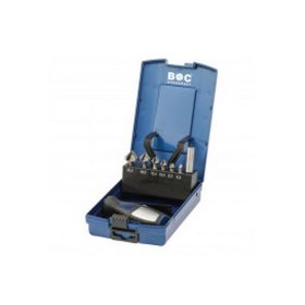   Bohrcraft kúpsüllyesztő bitkészlet 90° három vágóélű HSS 6+2r. 6,3-20,5 KSB6-K ABS-Box