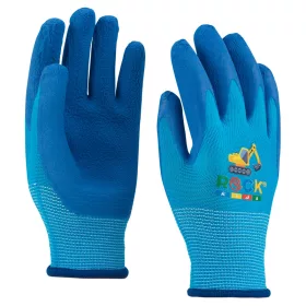   Rock Safety Kid gyermek szerelőkesztyű markolós kék 4-es méret