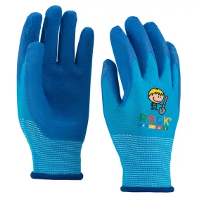   Rock Safety Kid gyermek szerelőkesztyű farmeros kék 4-es méret