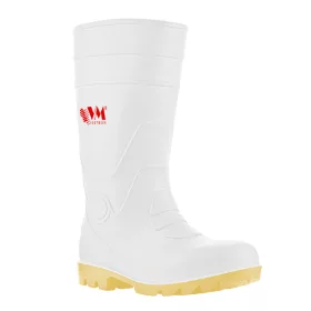 VM Footwear Nagano fehér színű munkavédelmi csizma O4