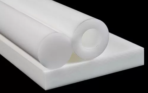 POM-C rúd fehér színben, átmérő: 80 mm