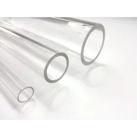 Plexi (PMMA) cső, extrudált, átlátszó