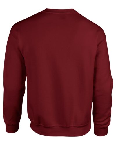 Gildan GI18000 kereknyakú unisex pulóver - garnet szín