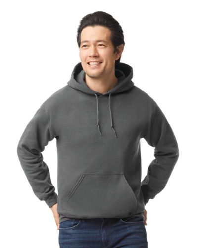 Gildan GI18500 unisex kapucnis pulóver - charcoal szín