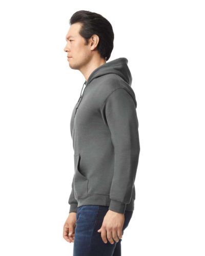 Gildan GI18500 unisex kapucnis pulóver - charcoal szín