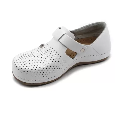 Leon Comfort 959 női bőr kényelmi cipő fehér színben