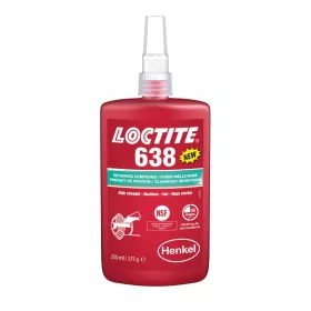   Loctite 638 nagy szilárdásgú hőálló csapágyrögzítő 250 ml kiszerelésben