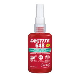   Loctite 648 nagy szilárdásgú hőálló csapágyrögzítő 50 ml kiszerelésben